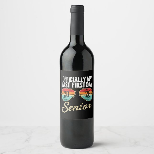 Rótulo De Garrafa De Cerveja Último Primeiro Dia Senior 2026 (Frente)
