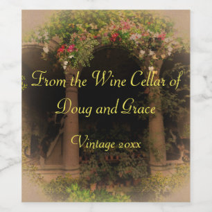 Rótulo De Garrafa De Cerveja Um presente da videira