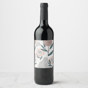 Rótulo De Garrafa De Cerveja Um rosa