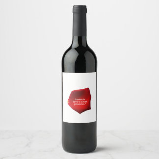 Rótulo De Garrafa De Cerveja Um Rosa