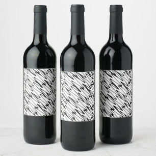 Rótulo De Garrafa De Cerveja Uma Arte Moderna de Linha Energética de Abstrato