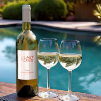 Rótulo De Garrafa De Cerveja Uma Única Bachelorette de Fling