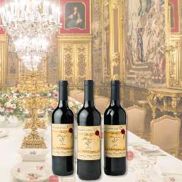 Rótulo De Garrafa De Cerveja Uma Vez Em Um Tempo Medieval Cera De Rolagem