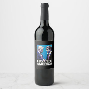 Rótulo De Garrafa De Cerveja Unir ícone americano Trump 