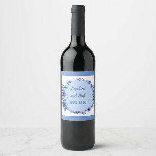 Rótulo De Garrafa De Cerveja Uvas para vinho Flores Personalizadas, Vermelho Br