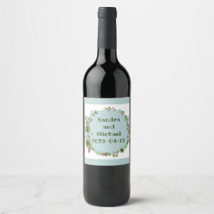 Rótulo De Garrafa De Cerveja Uvas para vinho Flores Personalizadas, Vermelho Br