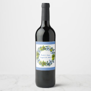 Rótulo De Garrafa De Cerveja Uvas para vinho Flores Personalizadas, Vermelho Br