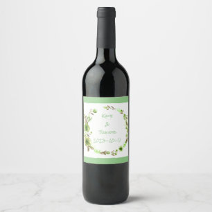Rótulo De Garrafa De Cerveja Uvas para vinho Flores Personalizadas, Vermelho Br