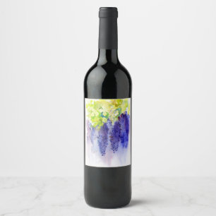 Rótulo De Garrafa De Cerveja Uvas Roxas Aquarela – Vinícola &