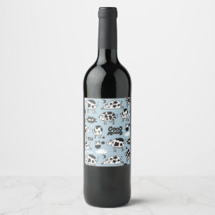 Rótulo De Garrafa De Cerveja Vaca e leite