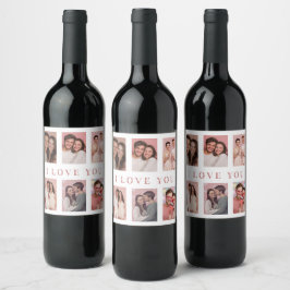 Rótulo De Garrafa De Cerveja Valentine's Day Wine Labels | Custom Couple Photos