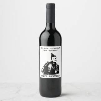 Rótulo De Garrafa De Cerveja Vamos comemorar seu aniversário