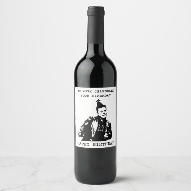 Rótulo De Garrafa De Cerveja Vamos comemorar seu aniversário (Frente)