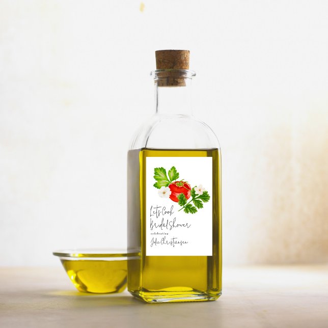 Rótulo De Garrafa De Cerveja Vamos Cozinhar Chá de Noiva (Criador carregado)