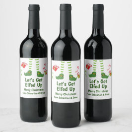 Rótulo De Garrafa De Cerveja Vamos Encher O Humor De Natal Personalizado