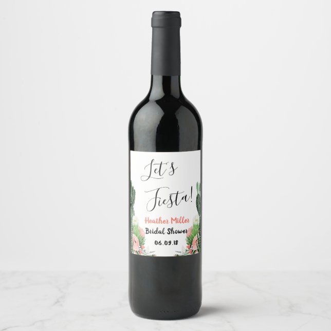 Rótulo De Garrafa De Cerveja Vamos Festa de Noiva Vinho (Frente)