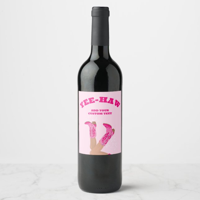 Rótulo De Garrafa De Cerveja Vaqueira Personalizada Western (Frente)