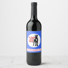 Rótulo De Garrafa De Cerveja Vencedor Vinho Grande Dane Engraçado