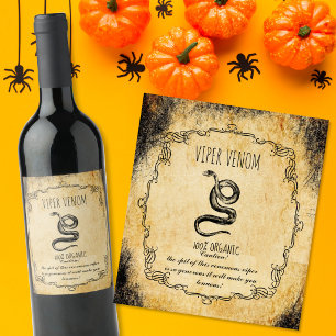 Rótulo De Garrafa De Cerveja Ventilador apóthecário de halloween