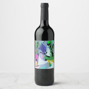 Rótulo De Garrafa De Cerveja Vento colorido