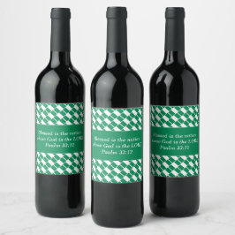 Rótulo De Garrafa De Cerveja Verso da Bíblia Cristã Personalizada | PAVILHÃO NI