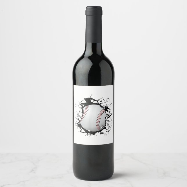 Rótulo De Garrafa De Cerveja Vestuário de Beisebol - Beisebol  (Frente)