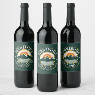 Rótulo De Garrafa De Cerveja Viagem de caminhada personalizada para a família