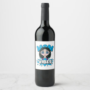 Rótulo De Garrafa De Cerveja Vibrações de Mãe