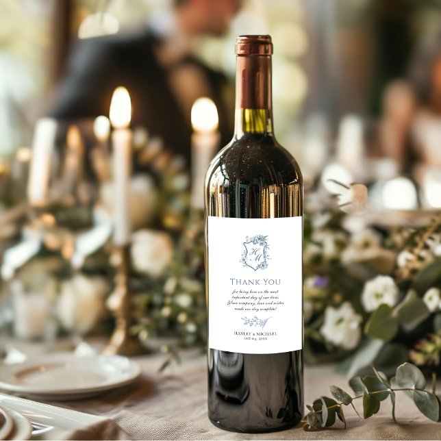 Rótulo De Garrafa De Cerveja VICTORIA Regence Blue French Garden Wine (Criador carregado)