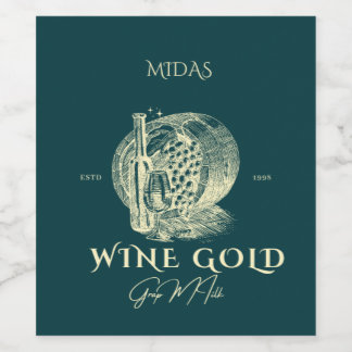 Rótulo De Garrafa De Cerveja Vin de haute qualité MIDAS