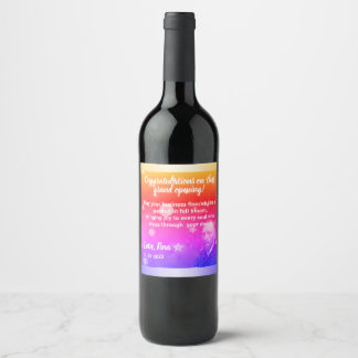 Rótulo De Garrafa De Cerveja Vincent van Gogh-Inspired Rainbow Colors for Celeb