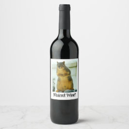 Rótulo De Garrafa De Cerveja Vinho de esquilo