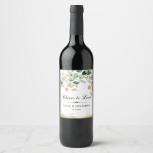 Rótulo De Garrafa De Cerveja Vinho Dourado e Rótulo de Vinho Botânico