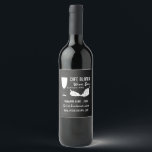 Rótulo De Garrafa De Cerveja Vinho e Uvas, Bar/Vinha De Chalkboard<br><div class="desc">Vinho E Uvas,  Bar De Vinho De Chalkboard/Etiqueta De Vinho De Vinho De Vinho Por Parte Da Loja De Cartões de visitas.</div>