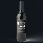 Rótulo De Garrafa De Cerveja Vinho E Uvas, Floral Chalkboard Bar De Vinhos/Prod<br><div class="desc">Vinho E Uvas,  Floral Chalkboard Bar De Vinhos/Produtor De Vinho Etiqueta De Garrafa De Vinho Por The Business Card Store.</div>