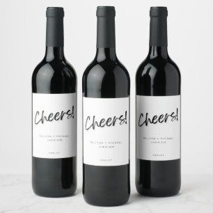 Rótulo De Garrafa De Cerveja Vinho Preto Casado Branco Favorito Rótulo de Vinho
