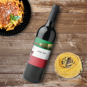 Rótulo De Garrafa De Cerveja Vinho tinto que está sendo derramado