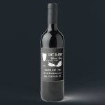 Rótulo De Garrafa De Cerveja Vinho & Uvas, Chalkboard Wine Bar/ Vinícola<br><div class="desc">Rótulo de Garrafa de Vinho do Wine Bar/ Vinícola Vinho & Uvas Por The Business Card Store.</div>