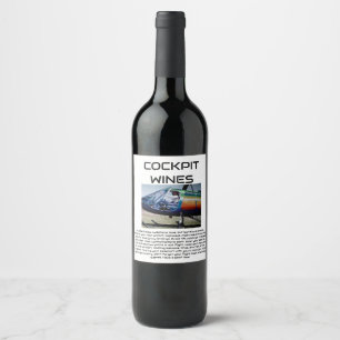 RÓTULO DE GARRAFA DE CERVEJA VINHOS DE COCKPIT
