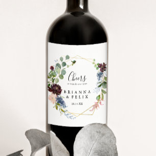 Rótulo De Garrafa De Cerveja Vinhos Dourados e cruéis