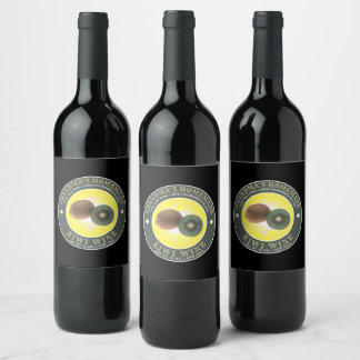 Rótulo De Garrafa De Cerveja Vintage Homemade Kiwi Wine Label Modelo