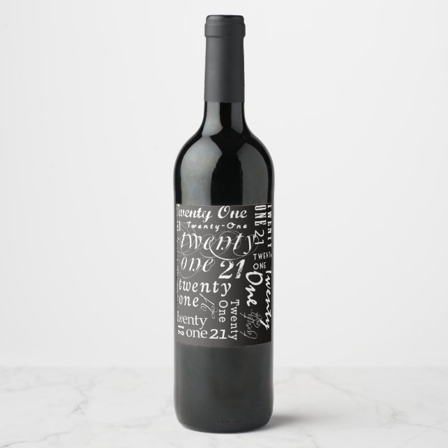 Rótulo De Garrafa De Cerveja Vinte e Um (Frente)