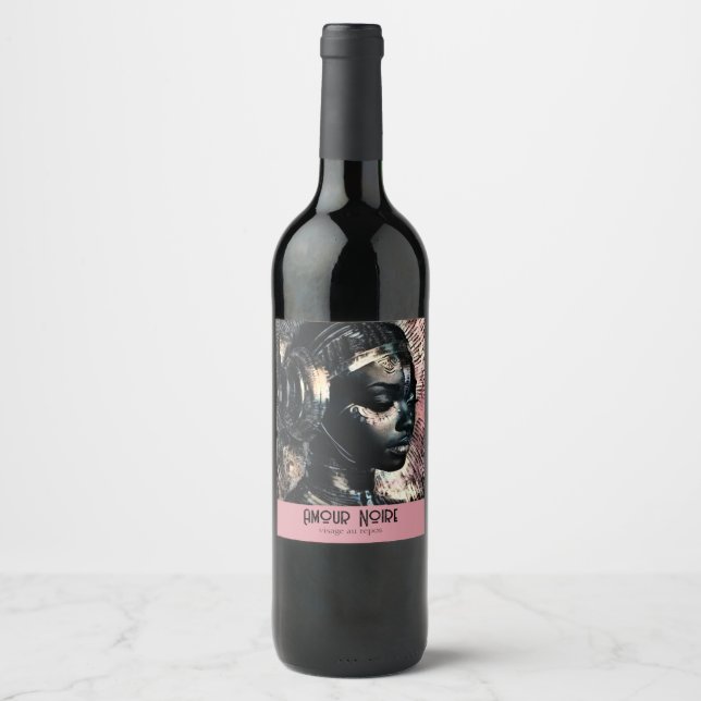 Rótulo De Garrafa De Cerveja Visage au repos, BHM, (Frente)