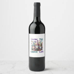 Rótulo De Garrafa De Cerveja Vivendo a Vida de Gnomo