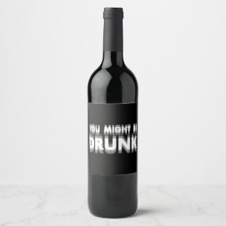 Rótulo De Garrafa De Cerveja Você Pode Ser Bebado Engraçado Humor Bebendo