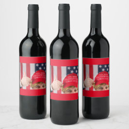 Rótulo De Garrafa De Cerveja Você Torna Excelente Da Festa Novamente Trump