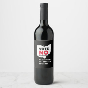 Rótulo De Garrafa De Cerveja Votação No 1 De Novembro