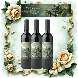 Rótulo De Garrafa De Cerveja Where moonbeams dance, little mischief awakens. 