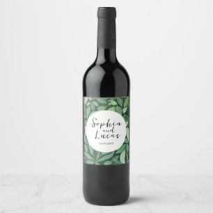 Rótulo De Garrafa De Cerveja Whimsical Green Deixa Casamento