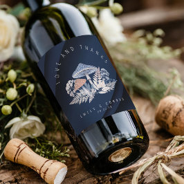 Rótulo De Garrafa De Cerveja Wild & Whimsical Wedding Motif ID1110 Convite